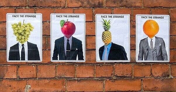 The Anonymous Street Artist Recognizable By Their Whimsical Fruit Faces