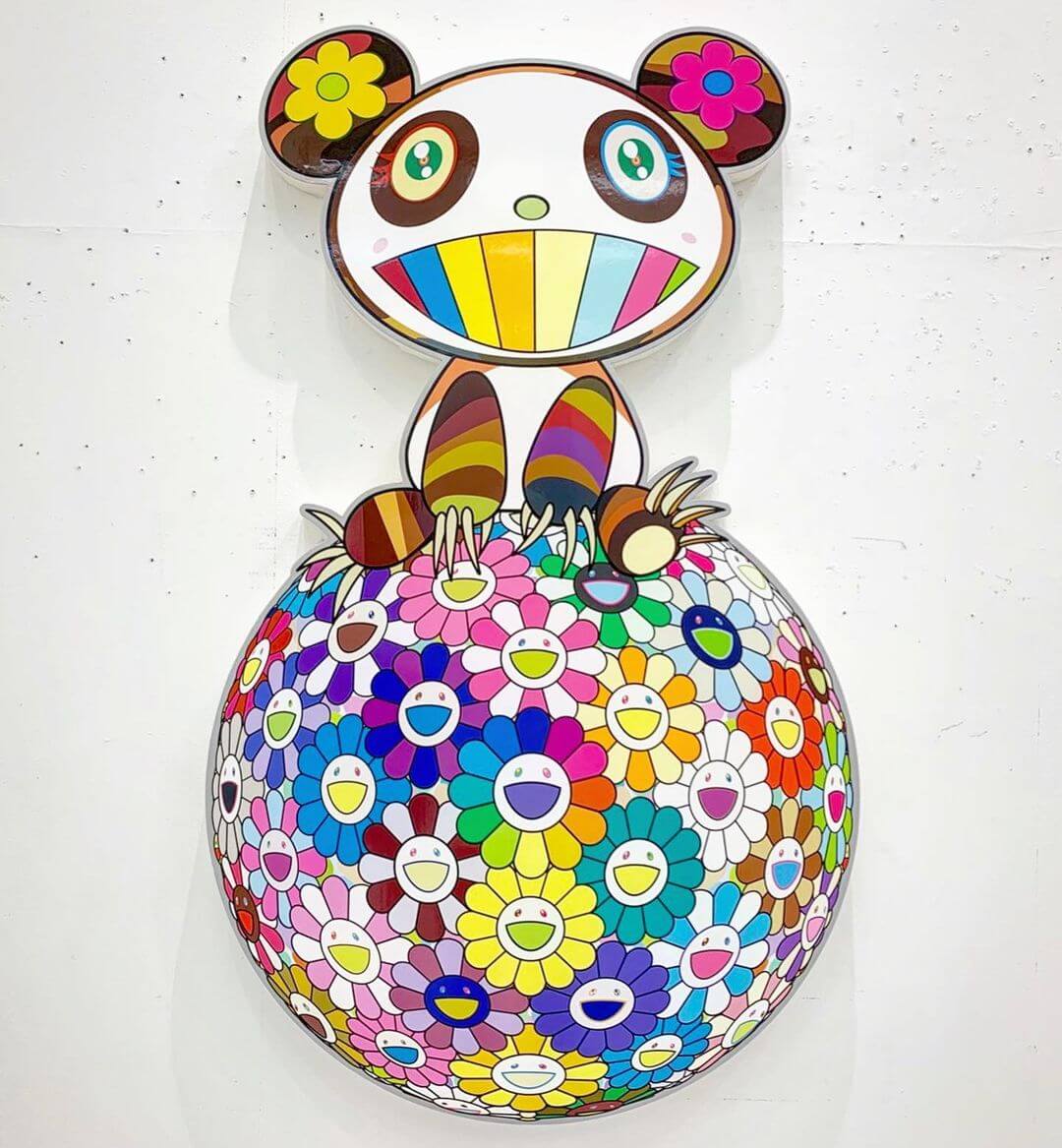 Louis Vuitton Takashi Murakami Multicolor Panda Monogram Coated
