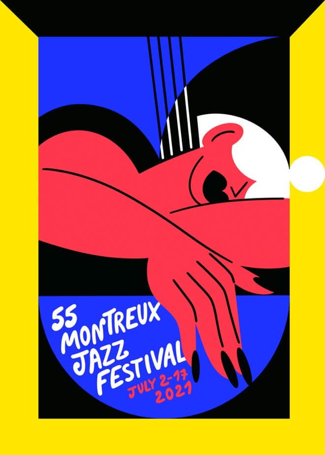 MARYLOU FAURE DESIGNS THE MONTREUX JAZZ FESTIVAL 55TH EDITION POSTER
