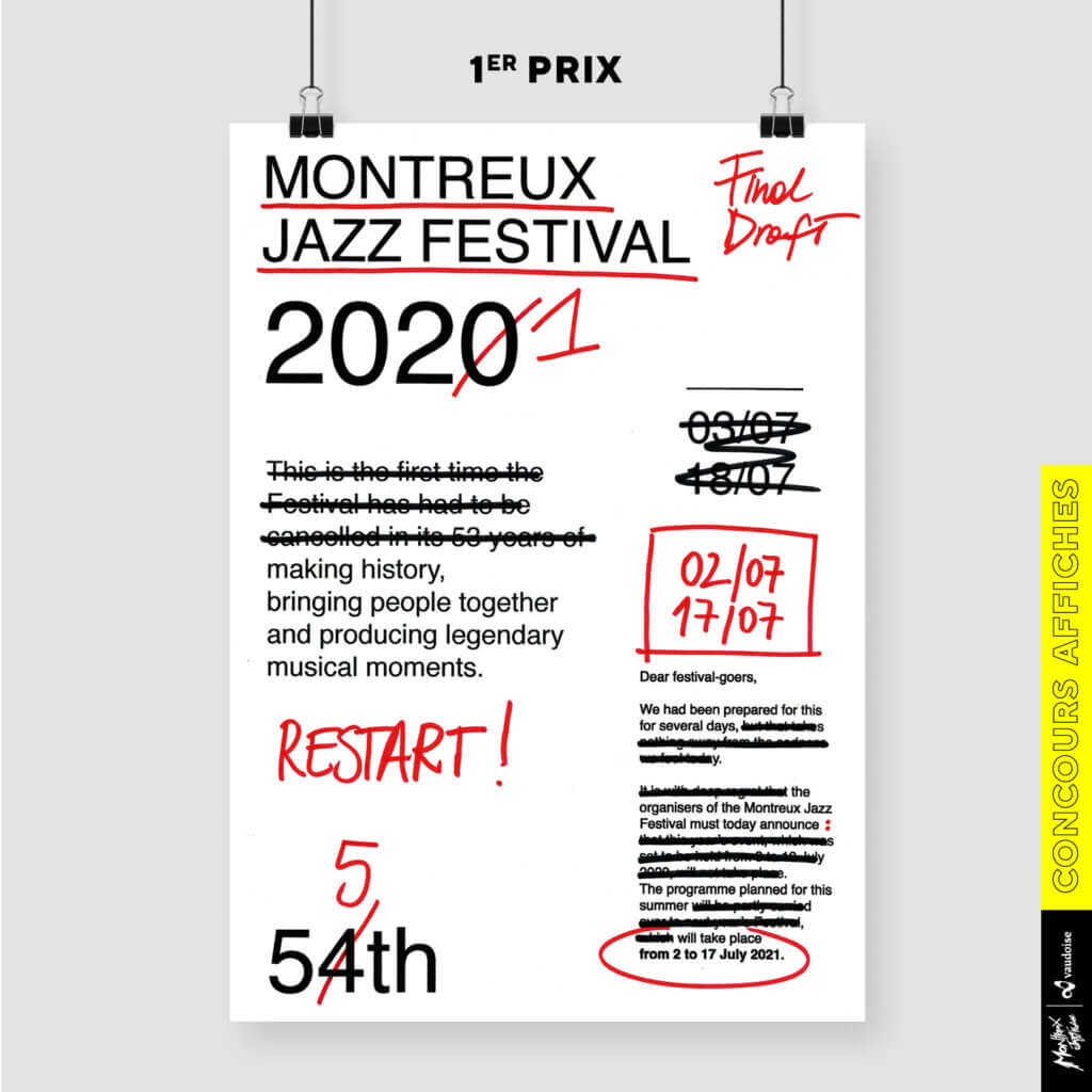 Montreux Jazz Festival Unveil The Winners of Poster Competition 'Restart'
