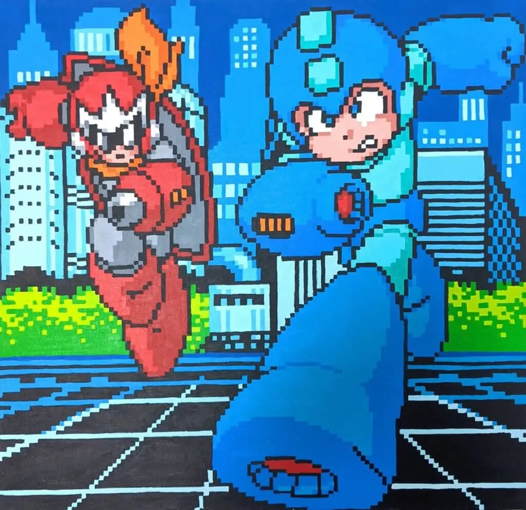GAME ON: The Pixel Paintings of Adam Shub