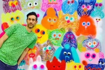 Jon Burgerman photo of artist