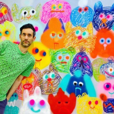 Jon Burgerman photo of artist