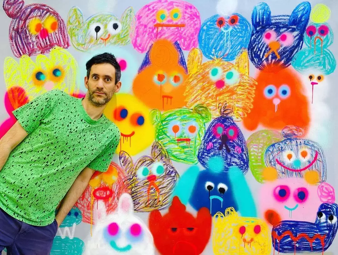 Jon Burgerman photo of artist