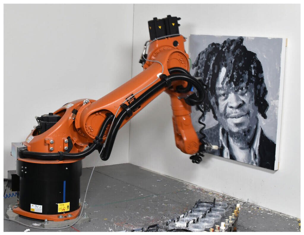 Rob and Nick Carter's Robot Paints Yinka Shonibare