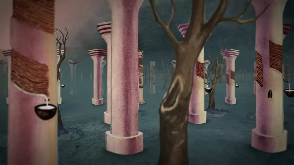Danielle Dean -Still from Long Low Line, 2019 HD video animation Image courtesy of the artist