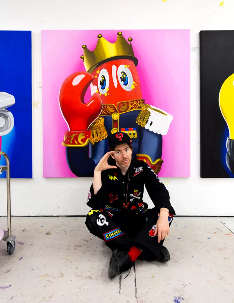 Philip Colbert in the studio, 2022.  Courtesy of Colbert Studio
