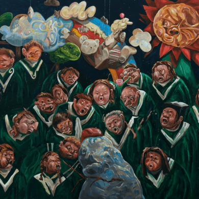 Bae Yoon Hwan - MAMA WOOOO, 2022 Acrylic on canvas
