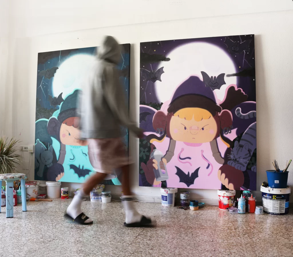 Imon Boy in the studio