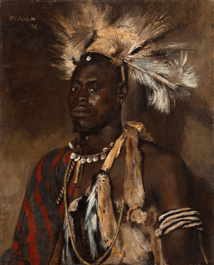 F.D. OerderPortrait of a Zulu1897 Oil on canvas53 x 42.9 cm. (20 3⁄4 x 16 3⁄4 in.)Courtesy of the artist and Frans David Oerder