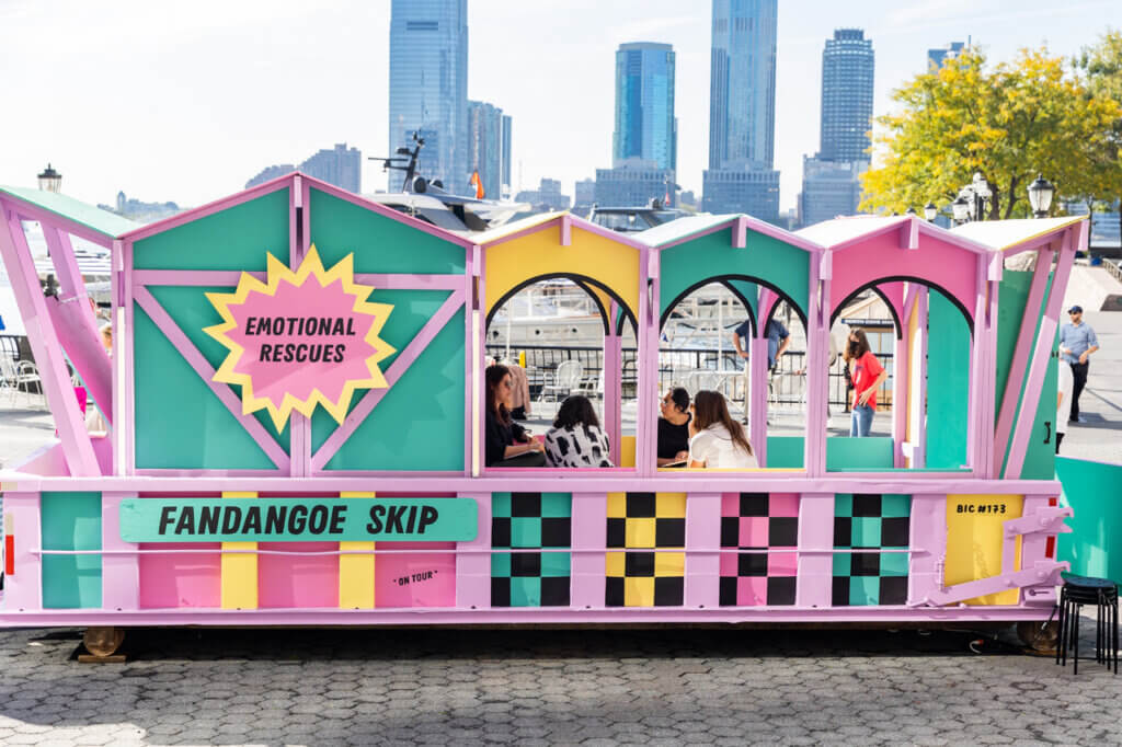 The Fandangoe SKIP goes on tour_in New York's Manhattan