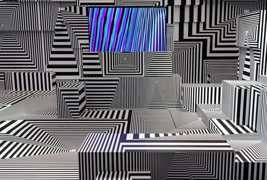 Tobias Rehberger "Into-the Maze" with LG Electronics LG for Frieze London 2022
