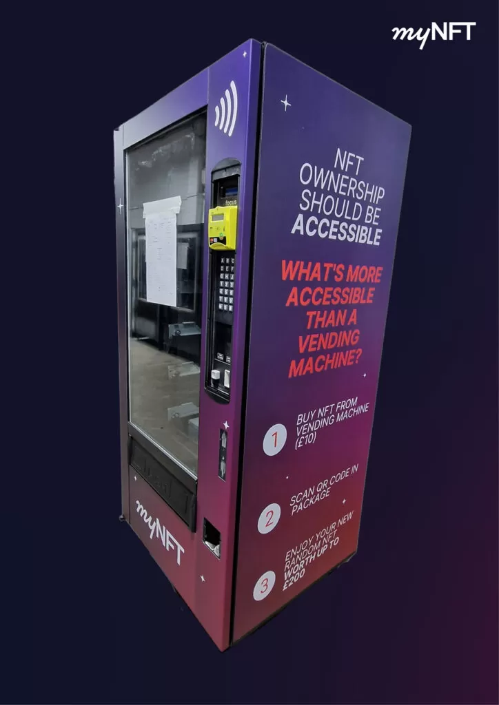 myNFT to Exhibit Europe’s First NFT Vending Machine at NFT.London