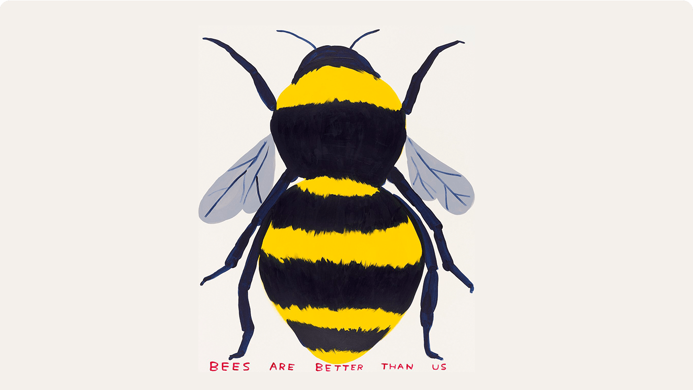 David-Shrigley,-Untitled-(Bees-Are-Better-Than-Us),-2022
