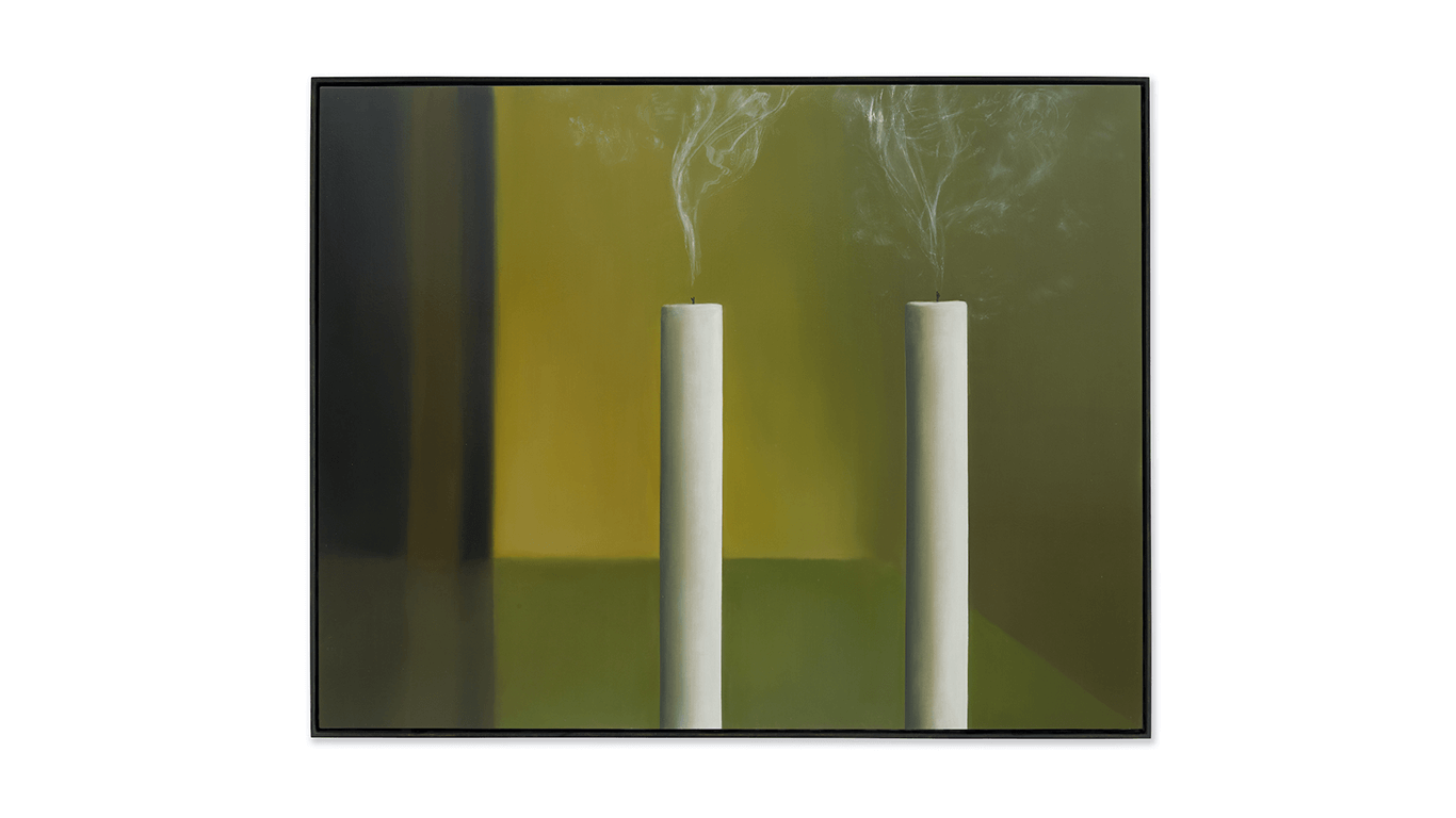 Gavin Turk (b. 1967) Kerze v Kerze, 2022 Oil on canvas