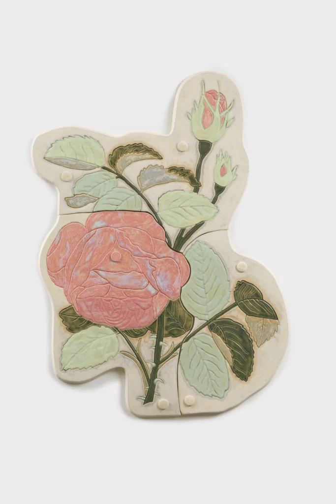 Jane Margarette-Drooper 2, 2022 ceramics glaze 32hx24w