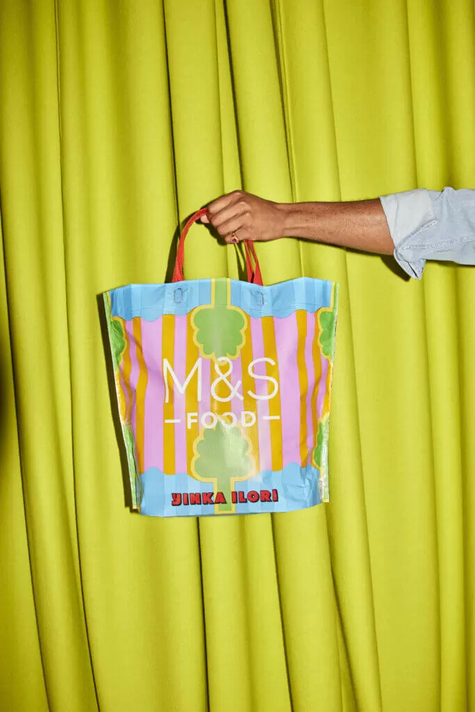 Marks & Spencers x Yinka Ilori carrier bag