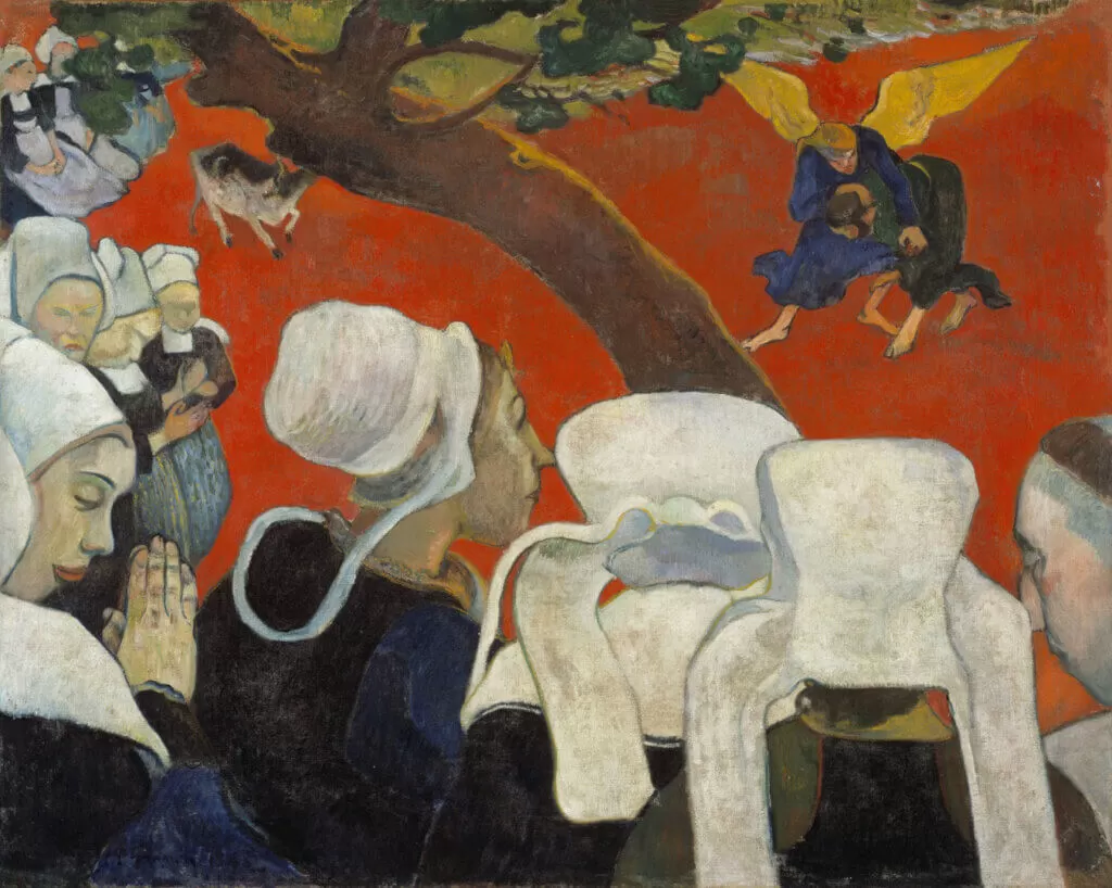 After Impressionism: Inventing Modern Art - Paul Gauguin, ‘Vision of the Sermon (Jacob Wrestling with the Angel)
