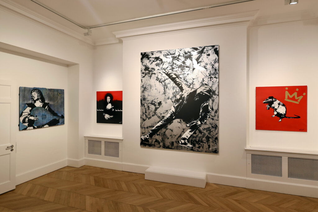 'The Return of The Rat' by Blek le Rat Installation view