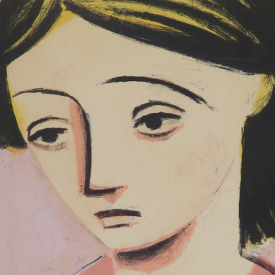 Gwen Hughes Fine Art - William Scott - Portrait of a Girl 58 of 60. (detail)