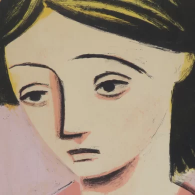 Gwen Hughes Fine Art - William Scott - Portrait of a Girl 58 of 60. (detail)
