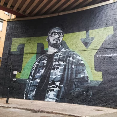Brixton mural for UK Hip-hop artist TY