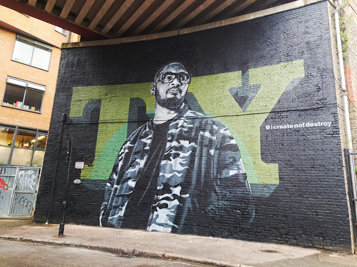 Brixton mural for UK Hip-hop artist TY