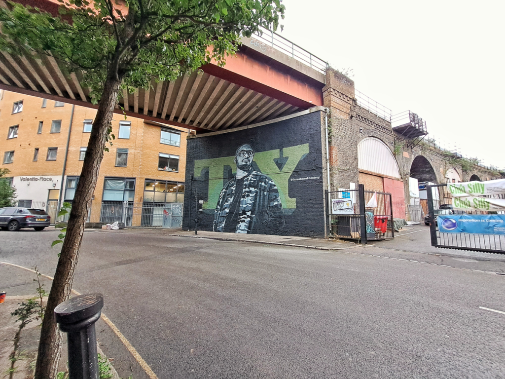 Brixton mural for UK Hip-hop artist TY