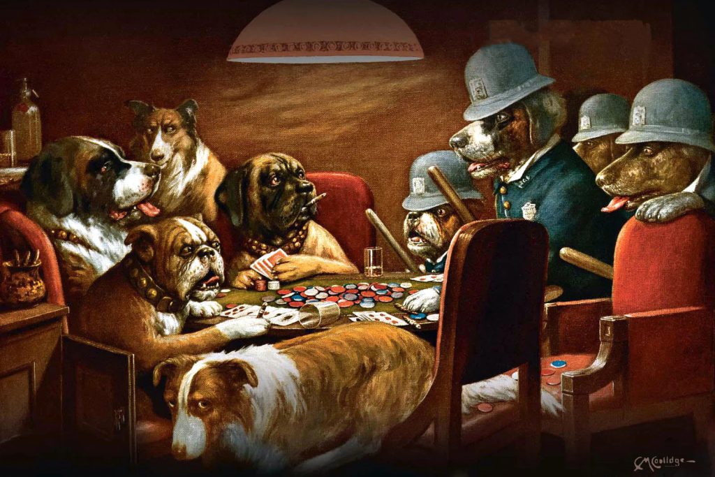 Famous dogs hot sale playing poker