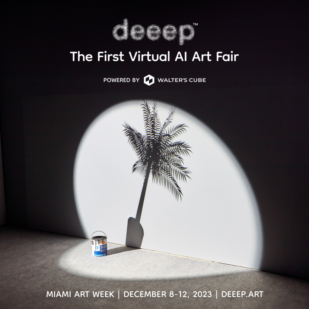 Deeep x Walter's Cube launch the First Virtual AI Art Fair during Miami Art Week