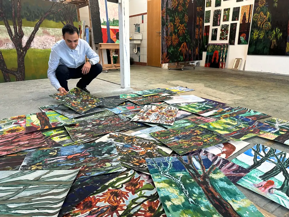Omar El Lahib: The Mystical World of Abstract Dreamscapes and Sunflowers