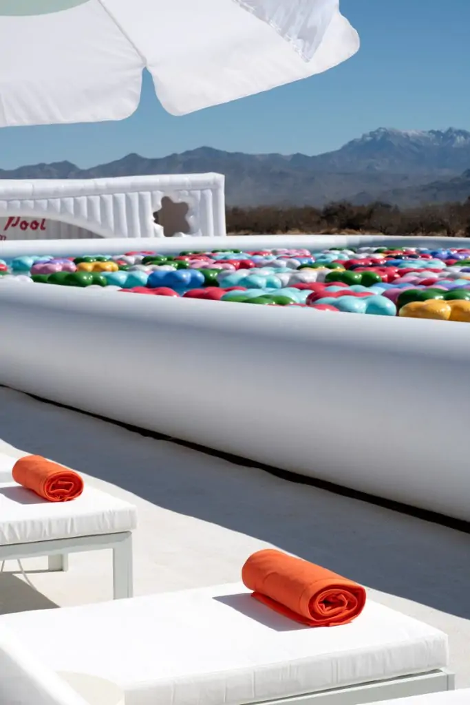 Cj Hendry Explores Kitschy Glamour in Her 'Public Pool' Art Installation