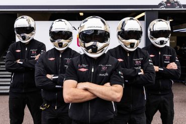 Jaguar TCS Racing and artist Craig Black debut exclusive helmets at the 2024 Monaco E-Prix