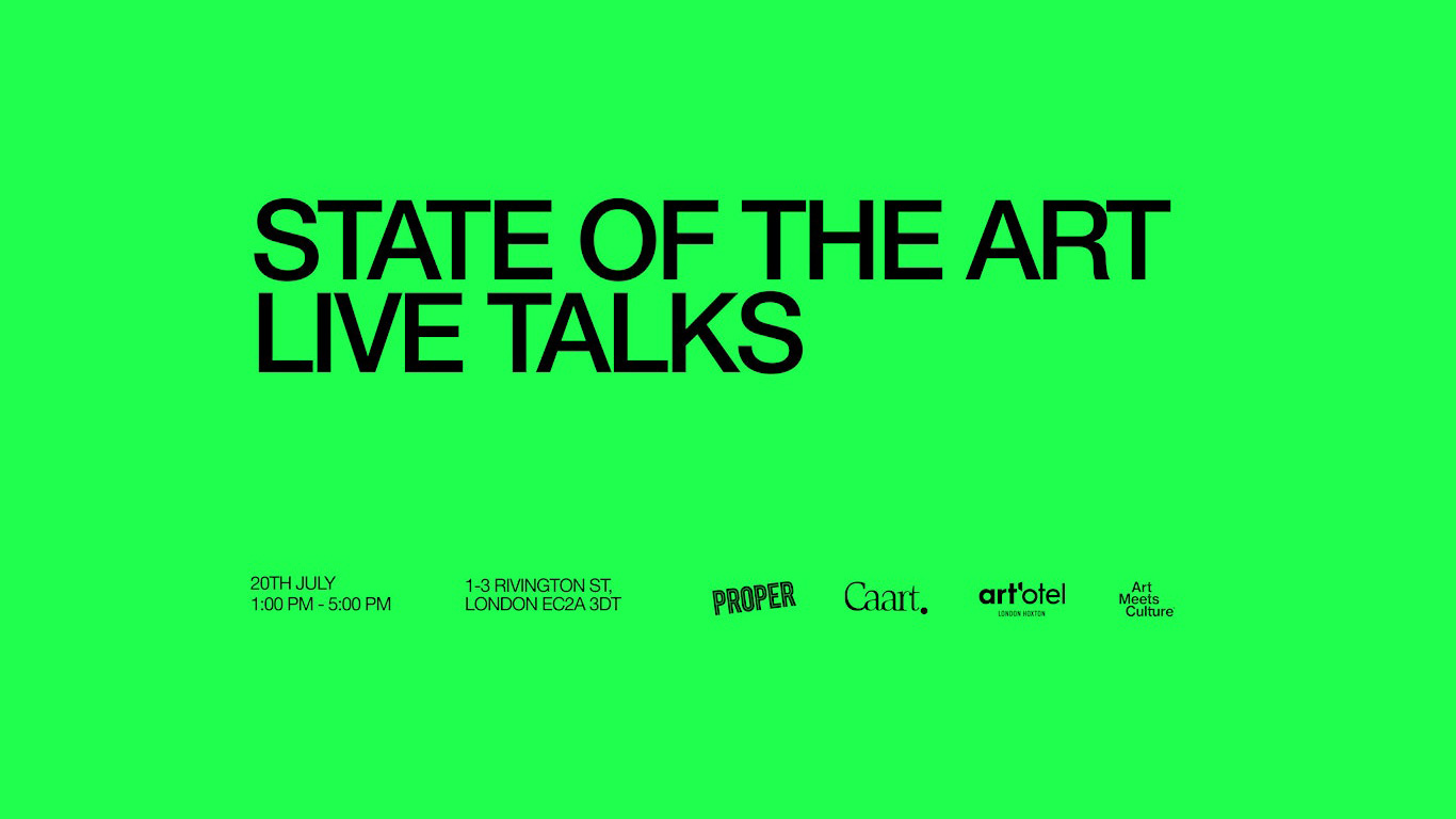 Art Meets Culture in partnership with art'otel London Hoxton presents State Of The Art