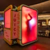 The Juicy Booth, a reimagined K67 kiosk sanctuary, debuts at this year's London Design Festival