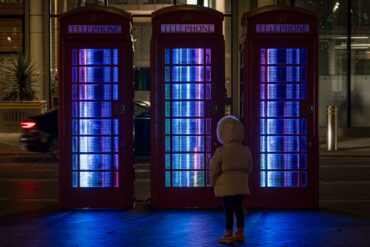 Digital Artists Revive Historic Phone Boxes in Wembley Park with "Trialogue"