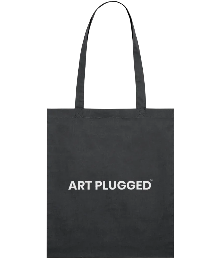Art Plugged Light Tote Bag Grey - Image 2