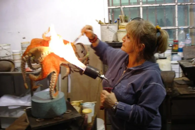 Bushra Fakhoury, Sculpting, Sculptor, Edge of Life, sculpture