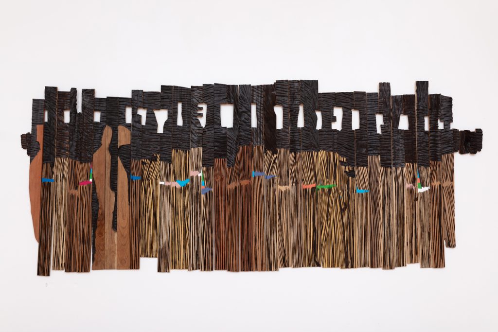 Wood, El Anatsui, Goodman Gallery, October Gallery