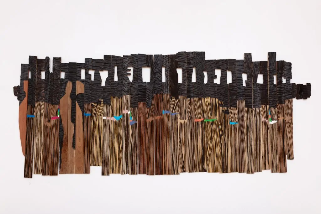 Wood, El Anatsui, Goodman Gallery, October Gallery