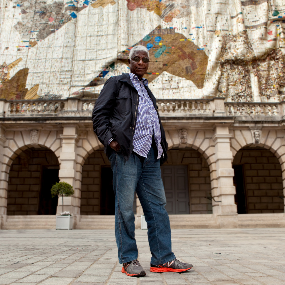 Wood, El Anatsui, Goodman Gallery, October Gallery